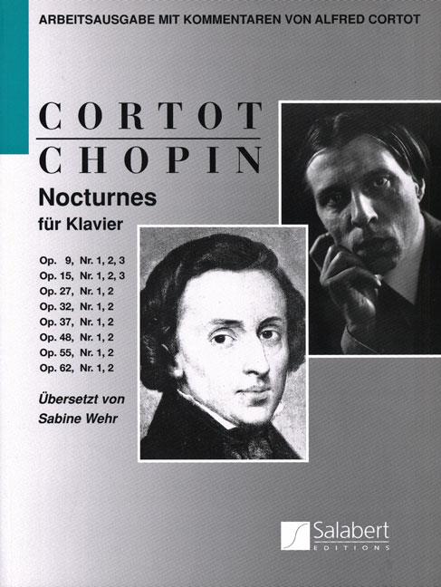 Nocturnes für Klavier - Arbeitsausgabe mit Kommentaren von Alfred Cortot - pro klavír